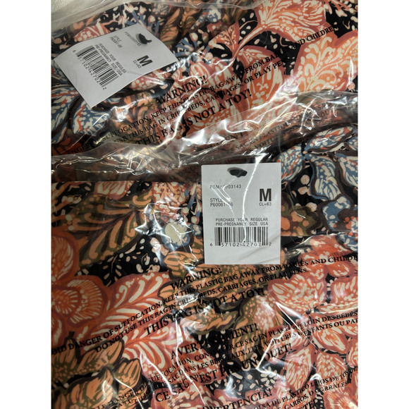 NWT A Pea In The Pod One Piece Swimsuit, Earthy Florals, Squared Neck, Sz M - Picture 4 of 4